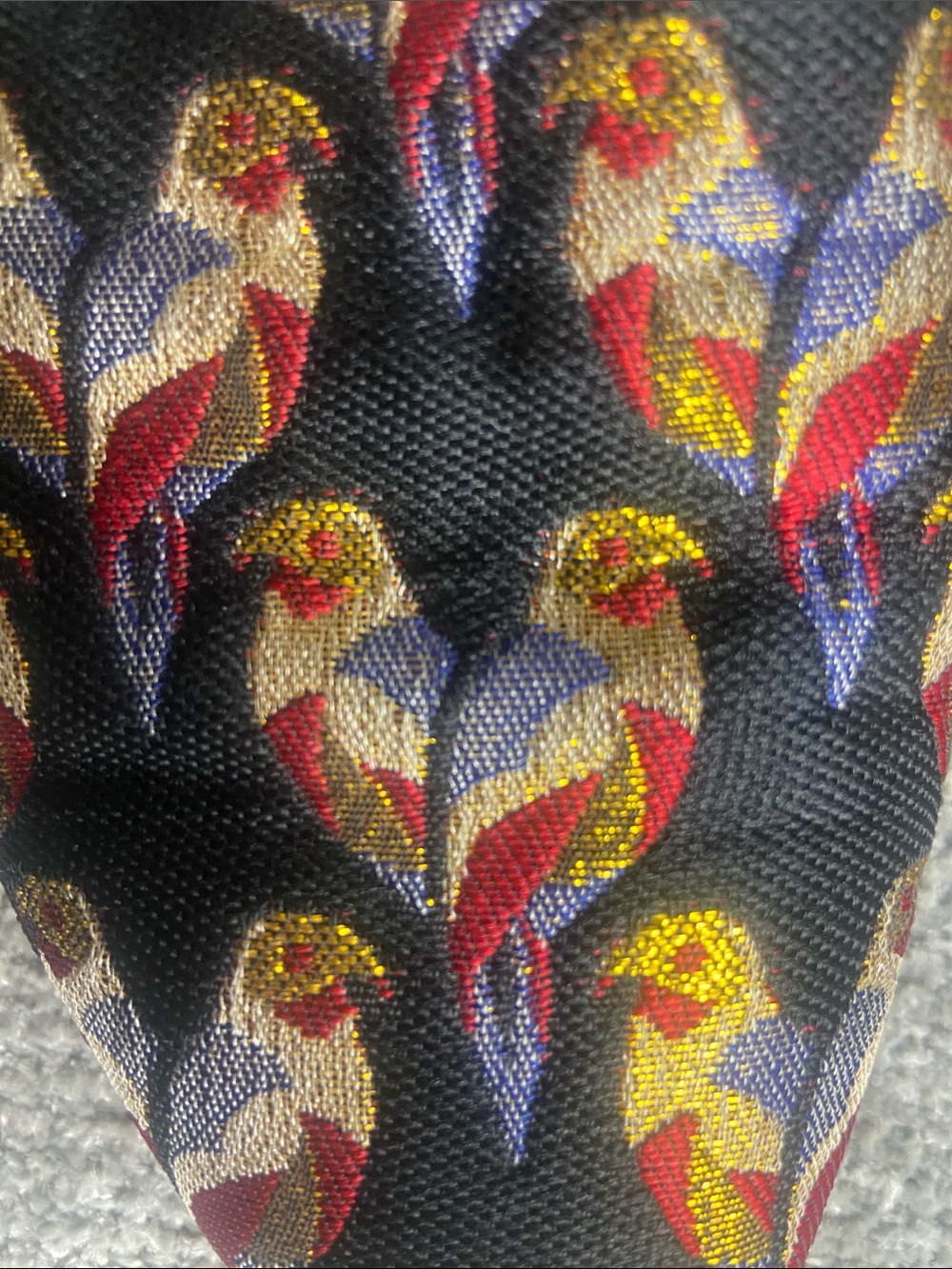 & Other Stories Black Pointed Mules with Parrot Embroidery - Picture 3 of 9